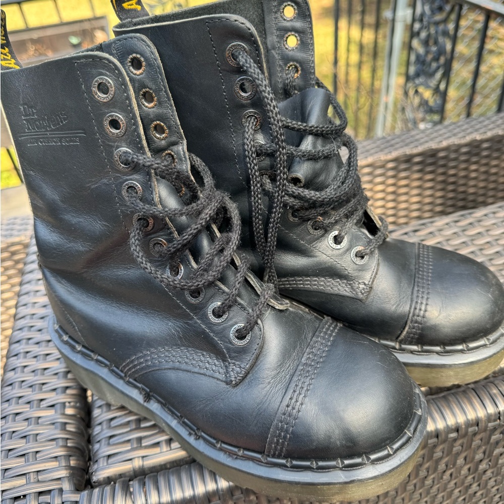 HOLY GRAIL MIE greasy 10 hole Dr. Martens Boots UK 5